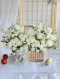 FW029 ช่อดอกไม้แสดงความยินดีโทนขาว