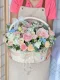 ช่อดอกไม้แสดงความยินดี ช่อดอกไม้สีชมพูฟ้า FW074