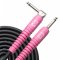 Analysis Plus Genesis Pure Instrument Cable Pink Straight to 90, 12 ft