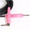 Analysis Plus Genesis Pure Instrument Cable Pink Straight to 90, 12 ft