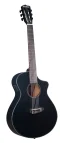 Breedlove Discovery S Concert Satin Black Nylon CE Red Cedar-African mahogany
