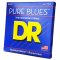 DR Strings PB5-40 Pure Blues Quantum-nickel/Round Core Bass Guitar Strings - .040-.120 Light