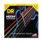 DR Strings Hi-Def Neon Multi-Color K3 Coated Electric Guitar Strings - .009-.042 Light (2 PACK)