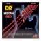 DR Strings Neon Red Bass 45-125 Medium 5 String