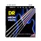 DR Strings Neon White Bass 45-125 Medium 5-String