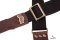 Magrabo Stripe SC Cotton Black 5 cm terminals Twinkle Dark Brown, Recta Brass buckle
