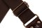 Magrabo Stripe SC Entry Brown 5 cm Dark Brown terminals Antique Brass buckle