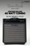 Two-Rock Vintage Deluxe 40 Watt Combo Black Bronco Vintage Silver Grill