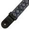 Richter Retro Black / Grey Guitar Strap