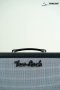 Two Rock 1x12 Small Open Back, Pine, Black Bronco, Silver Blue Smoke Cloth, Med Blue Piping, TR12 Speaker
