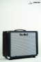 Two Rock 1x12 Small Open Back, Pine, Black Bronco, Silver Blue Smoke Cloth, Med Blue Piping, TR12 Speaker