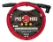 Pig Hog Hex Series Mic Cable, 6ft Right Angle - Candy Apple Red