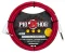 Pig Hog Hex Series Silent Cable 10 ft Candy Apple Red, Right Angle