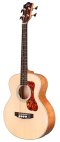 Guild Jumbo Junior Flamed Maple Acoustic-Electric Bass Guitar - Antique Blonde Satin