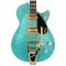 Gretsch G6229TG Limited-Edition Players Edition Sparkle Jet BT Electric Guitar With Bigsby and Gold Hardware Ocean Turquoise Sparkle