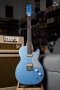 Harmony Standard Jupiter Thinline Electric Guitar w/Case, Sky Blue