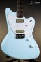 Harmony Standard Series Silhouette Electric Guitar w/Case, Sonic Blue