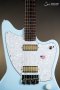 Harmony Standard Series Silhouette Electric Guitar w/Case, Sonic Blue