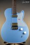 Harmony Standard Jupiter Thinline Electric Guitar w/Case, Sky Blue