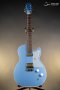Harmony Standard Jupiter Thinline Electric Guitar w/Case, Sky Blue