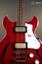 Harmony Standard Comet Electric Guitar w/Case, RW FB, Trans Red