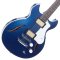 Harmony Standard Comet Electric Guitar w/Case, RW FB, Midnight Blue