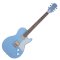 Harmony Standard Jupiter Thinline Electric Guitar w/Case, Sky Blue