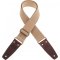 Magrabo Stripe SC Entry Beige 5 cm terminals Dark Brown - Aged Brass Buckle