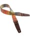Magrabo Stripe SC Retrò Rainbow 5 cm terminals Brown, Aged Brass Buckle