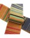 Magrabo Stripe SC Retrò Rainbow 5 cm terminals Brown, Aged Brass Buckle
