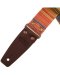 Magrabo Stripe SC Retrò Rainbow 5 cm terminals Brown, Aged Brass Buckle