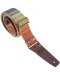 Magrabo Stripe SC Retrò Rainbow 5 cm terminals Brown, Aged Brass Buckle