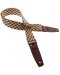 Magrabo Stripe SC Retrò Chess 5 cm terminals Brown, Aged Brass Buckle