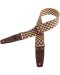 Magrabo Stripe SC Retrò Chess 5 cm terminals Brown, Aged Brass Buckle