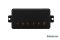 Mayones Guitar Pickup Velvetrone Ironside 6 Bridge Black cover Gold Screws