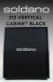 Soldano 212 Vertical Cabinet 2x12" Extension Cabinet - Black