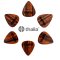 Thalia 351 Shape - X Heavy 1.5mm Santos Rosewood Picks - 6pc Pack