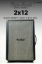 Two Rock 2x12 Speaker Cabinet Black Bronco Large Check Grill