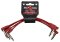 Pig Hog Lil Pigs 6in Low Profile Patch Cables - 4 pack - Candy Apple Red