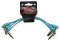 Pig Hog Lil Pigs 6in Low Profile Patch Cables - 4 pack - Daphne Blue
