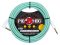 Pig Hog Hex Series Silent Cable 18.6 ft Seafoam Green, Right Angle