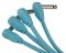 Pig Hog Lil Pigs 6in Low Profile Patch Cables - 4 pack - Daphne Blue