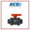 ACE TRUE UNION BALL VALVE 1.1/2" ABS Handle ABS Ball & Stem PVC Body EPDM Oring