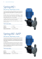 ปั๊มจ่ายสารเคมี มิเตอร์ริ่งปั๊ม SEKOMS1 Series รุ่น MS1C138H-PVDF Flow rate  450 L/h, 4.5 Bar ,PVDF [41 / 44], 3 PH / 400VAC / 50Hz