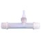 ozone venturi injector 3/4" pvdf mixer nozzle water อินเจคเตอร์หัวฉีดโอโซน เทปรอนคุณภาพดี สีขาว ทนการกัดกร่อนสูง
