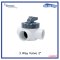 3 Way Valve 2" V50-3(A), ABS & PVC EMAUX