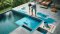 Swimming pool Paint Set Complete swimming pool paint set for swimming pools 50 square meters 30Q (3x7x1.3m) Epoxy primer, Unithane W-4000 with thinner