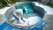 Swimming pool Paint Set Complete swimming pool paint set for swimming pools 50 square meters 30Q (3x7x1.3m) Epoxy primer, Unithane W-4000 with thinner