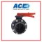 ACE BUTTERFLY VALVE 6" LEVER ARCH HANDLE FLANGED+SCREWS+NUTS