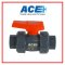 ACE TRUE UNION BALL VALVE 1" ABS Handle ABS Ball & Stem PVC Body EPDM Oring